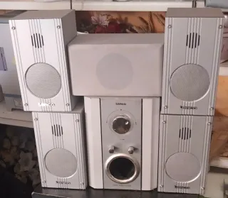 Altavoces Home Cinema Lenco (2 satélite + 1 centra