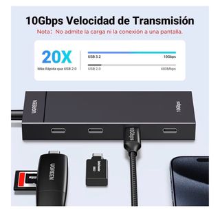 Hub UGREEN 10Gbps Multipuerto