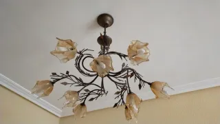 Lámpara de techo estilo floral