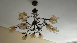 Lámpara de techo estilo floral