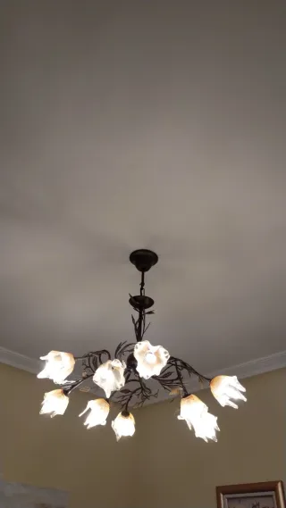 Lámpara de techo estilo floral