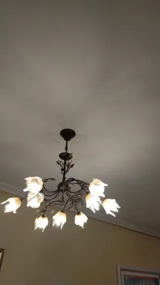Lámpara de techo estilo floral