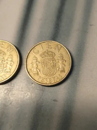 2 Monedas 100 Pesetas Rey Juan Carlos 1983