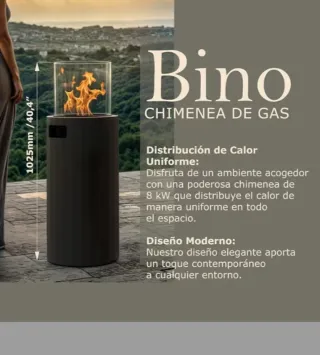 Chimenea Gas Exterior BINO Portátil