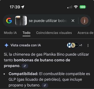 Chimenea Gas Exterior BINO Portátil