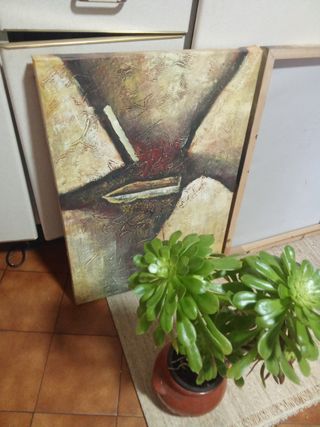 Cuadros modernos abstractos madera