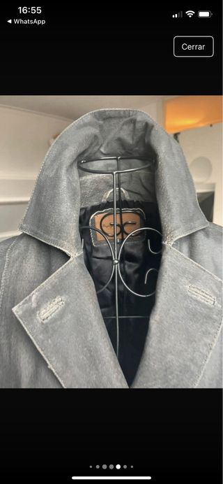 Chaqueta larga Pepe Jeans gris