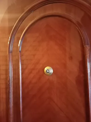 Puerta de seguridad ,madera maciza entrada