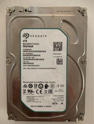 Disco Duro Seagate 4TB SkyHawk Recertificado