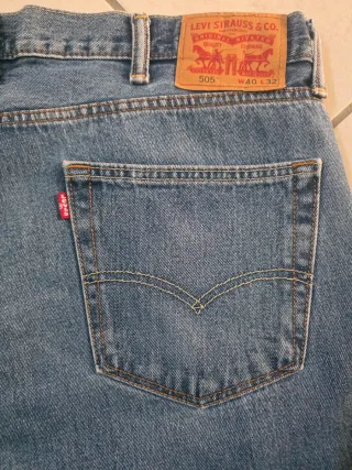 Shorts Levi’s 505 Vintage Denim W40 Taglia Grande