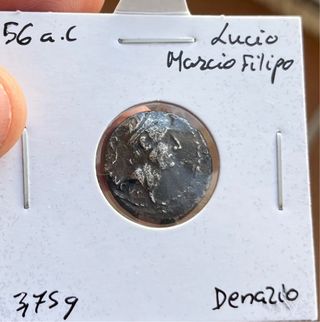 Denario Lucio Marcio Filipo 56 a.C.