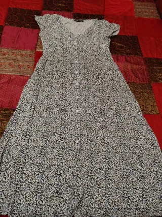 Vestido largo estampado floral