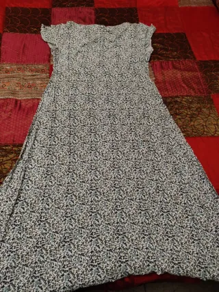 Vestido largo estampado floral