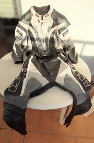 Fato de Motociclismo IXS Pele Tamanho 48