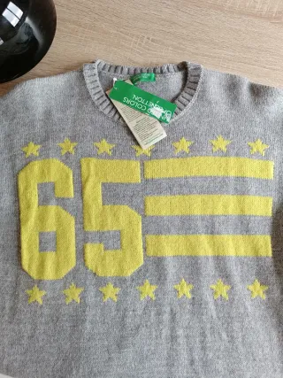 Jersey Benetton Gris Talla S