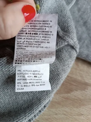 Jersey Benetton Gris Talla S
