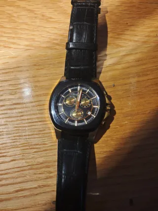 Reloj Puissance Cronógrafo Negro/Dorado