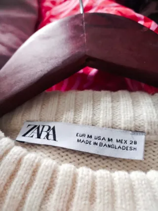 Jersey Rayas Zara Mujer Negro Blanco