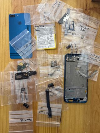 Honor 9 Lite Despiece Componentes Azul