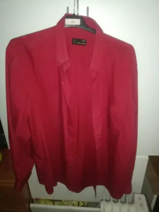 Camisa Roja Corte Inglés Talla xl