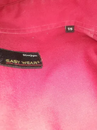 Camisa Roja Corte Inglés Talla xl
