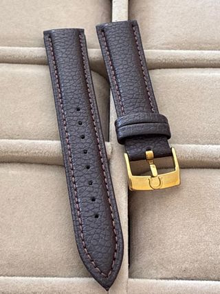 Correa de reloj para Omega en piel de becerro 18mm
