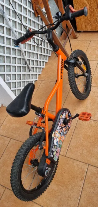Bicicleta infantil 16" Btwin naranja
