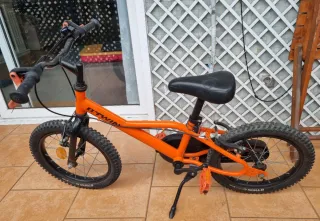 Bicicleta infantil 16" Btwin naranja