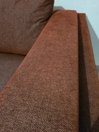 Sofá IKEA 3 plazas tela rojo