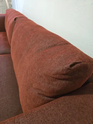 Sofá IKEA 3 plazas tela rojo