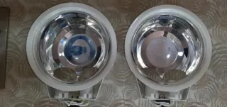 Foco empotrable plateado