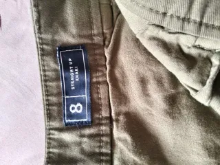 Pantalón Gap Straight Up Verde Mujer