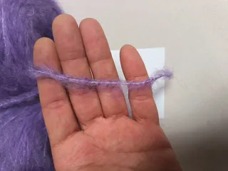 Filato misto mohair viola