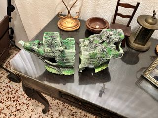 Barco Pecera Acuario Resina Decoración