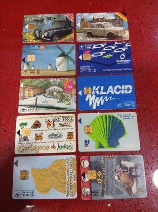 🇪🇦 10 Tarjetas Telefónicas España Colección