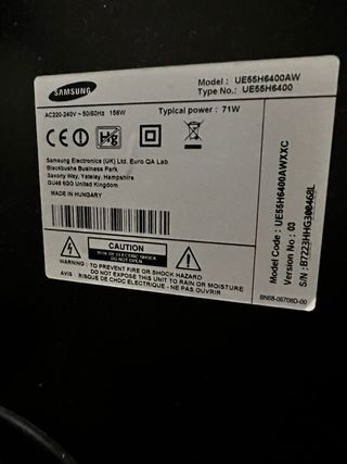 Samsung TV LED 55 Negra NO ES NEGOCIABLE