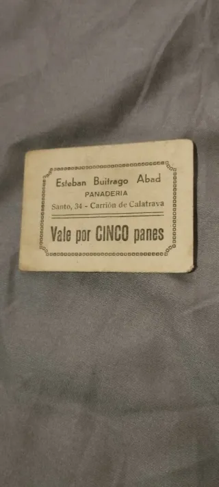 Vale 5 panes - Panadería Esteban Buitrago