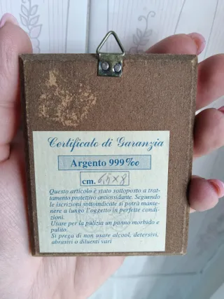 Quadretto Madonna della Tenerezza Argento