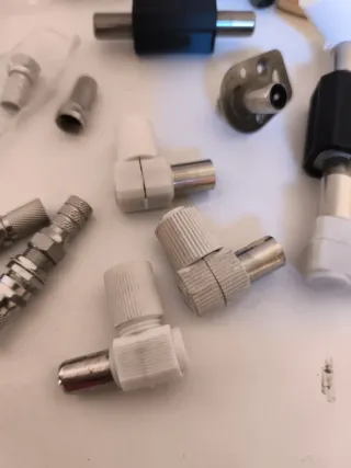 Lote conectores antena TV