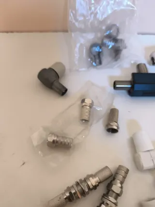 Lote conectores antena TV