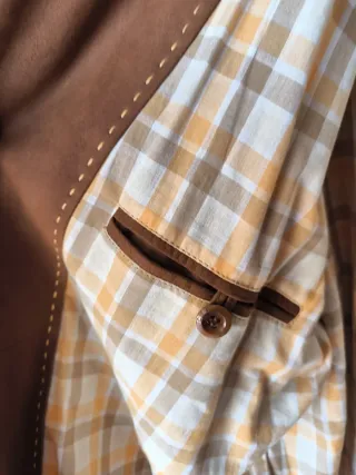 Cortefiel Chaquetón Ante XXL Marrón