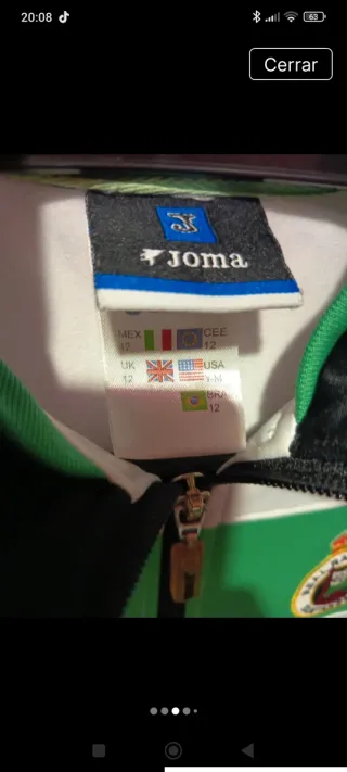 Chaqueta Joma Racing de Santander