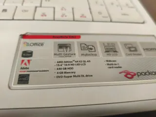 Packard Bell Ordenador Portátil Plata/Blanco