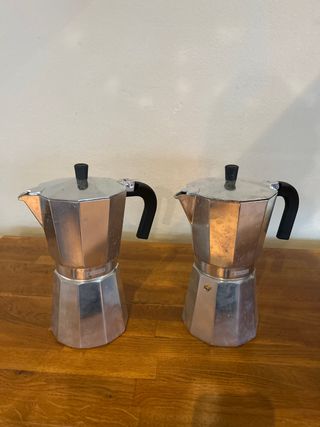 Cafeteras italianas de aluminio (2 unidades)