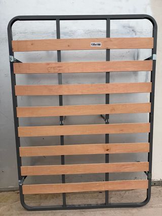 Somier 135x190 cm Metal y Madera