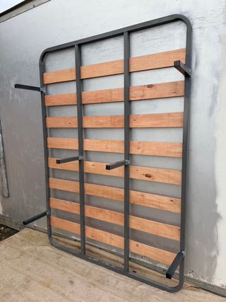 Somier 135x190 cm Metal y Madera