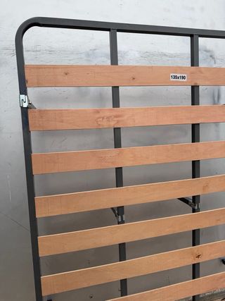 Somier 135x190 cm Metal y Madera