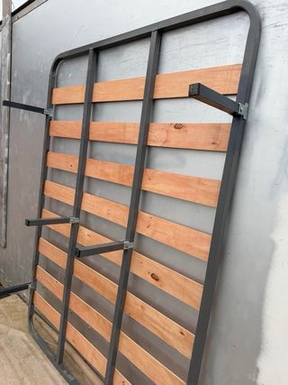 Somier 135x190 cm Metal y Madera