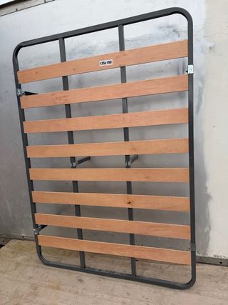 Somier 135x190 cm Metal y Madera
