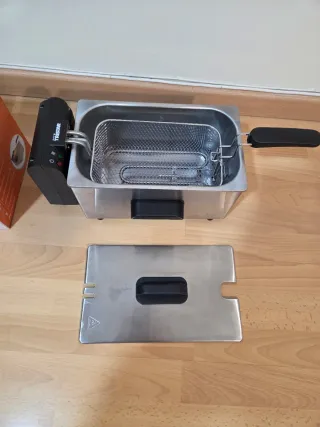 Freidora Eléctrica 3L Acero Inoxidable